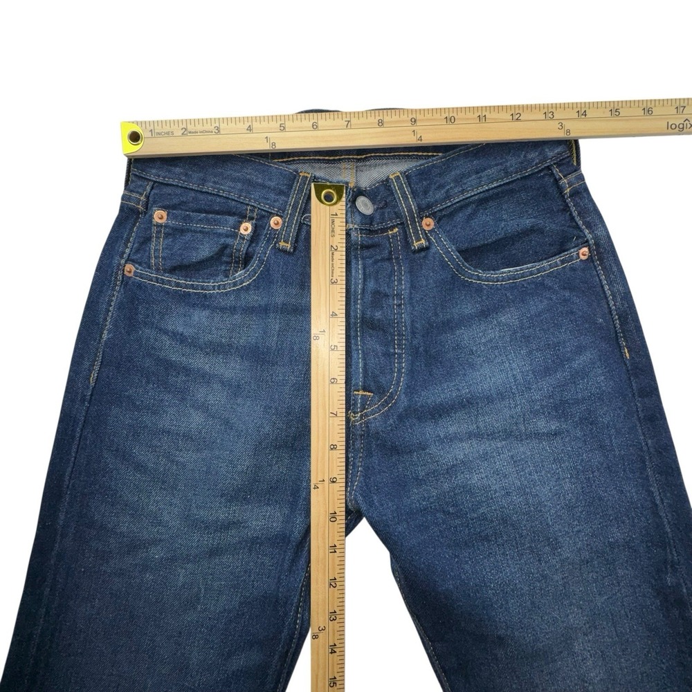 Levis 501 Original Straight Leg Dark Wash Men 26x32 NWOT - Picture 4 of 9